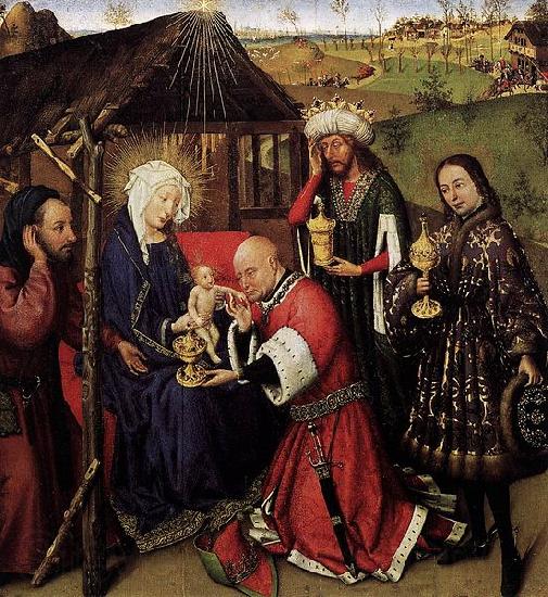 DARET, Jacques Altarpiece of the Virgin France oil painting art